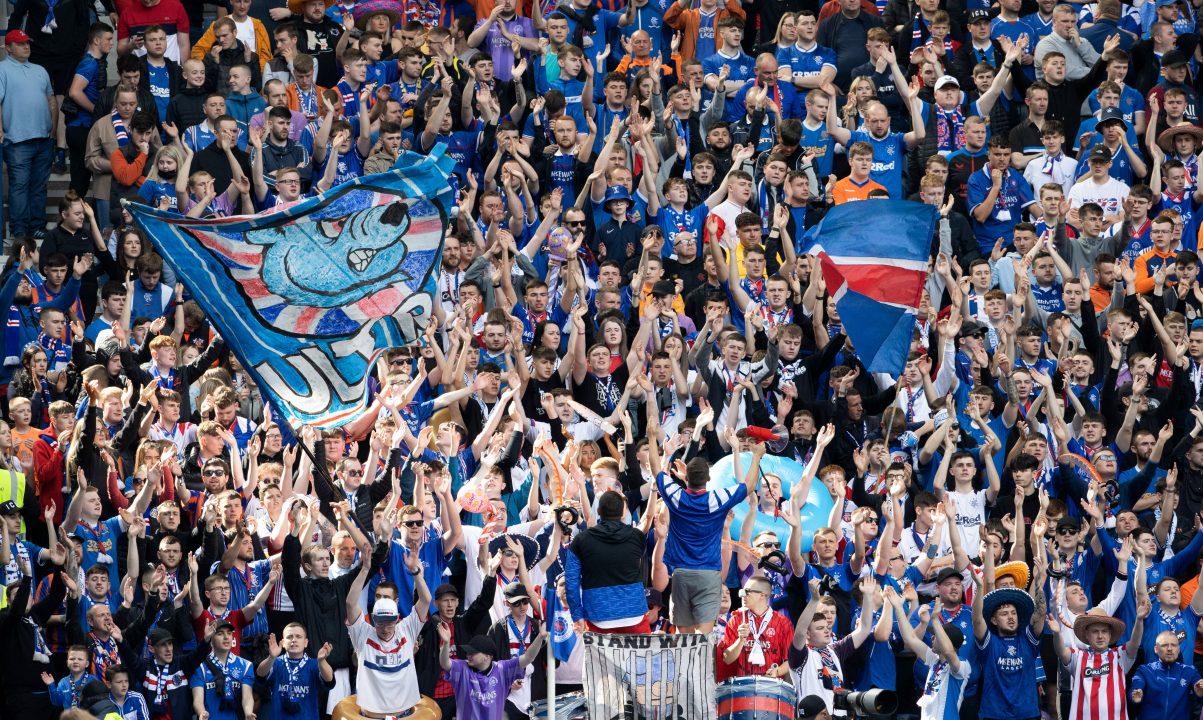 RANGERS FANS CREATED ANOTHER BANGER CHANT DURING THE OLD FIRM DERBY AND ITS ECHOES ROUND EUROPE